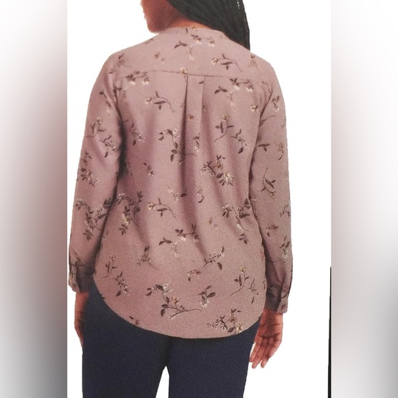 XXL lilac floral blouse - Picture 3 of 9